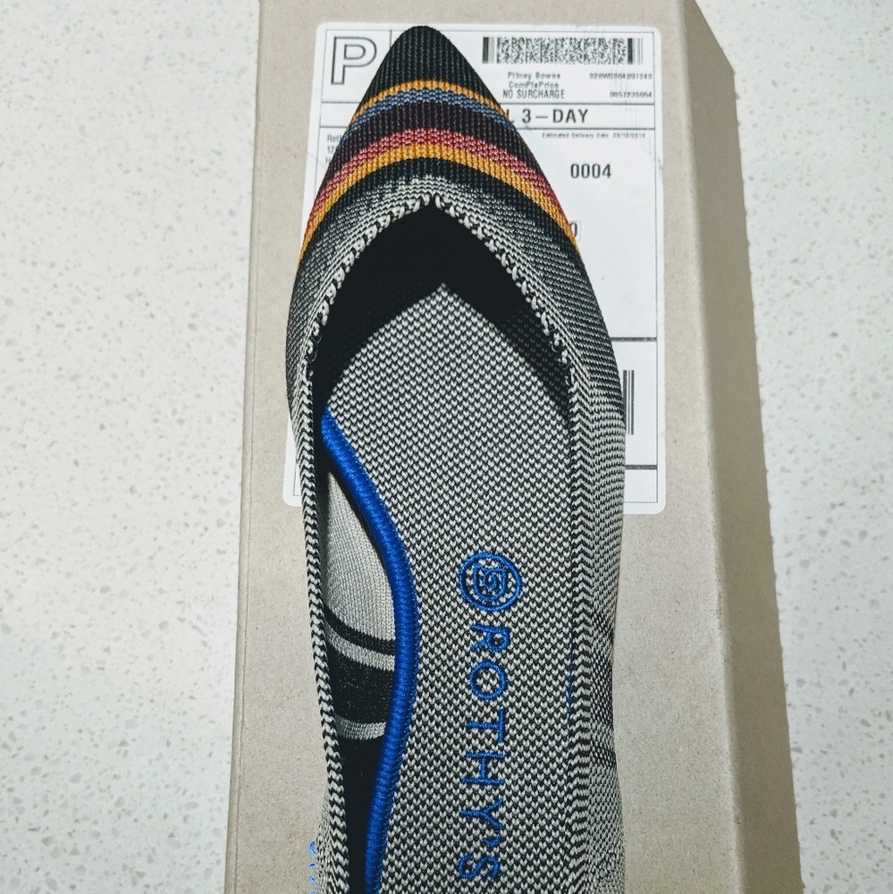 Rothy's Inverse Stripe Sz 10